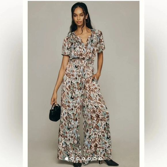 Anthropologie Pants - Anthropology The Somerset Jumpsuit size L NWT